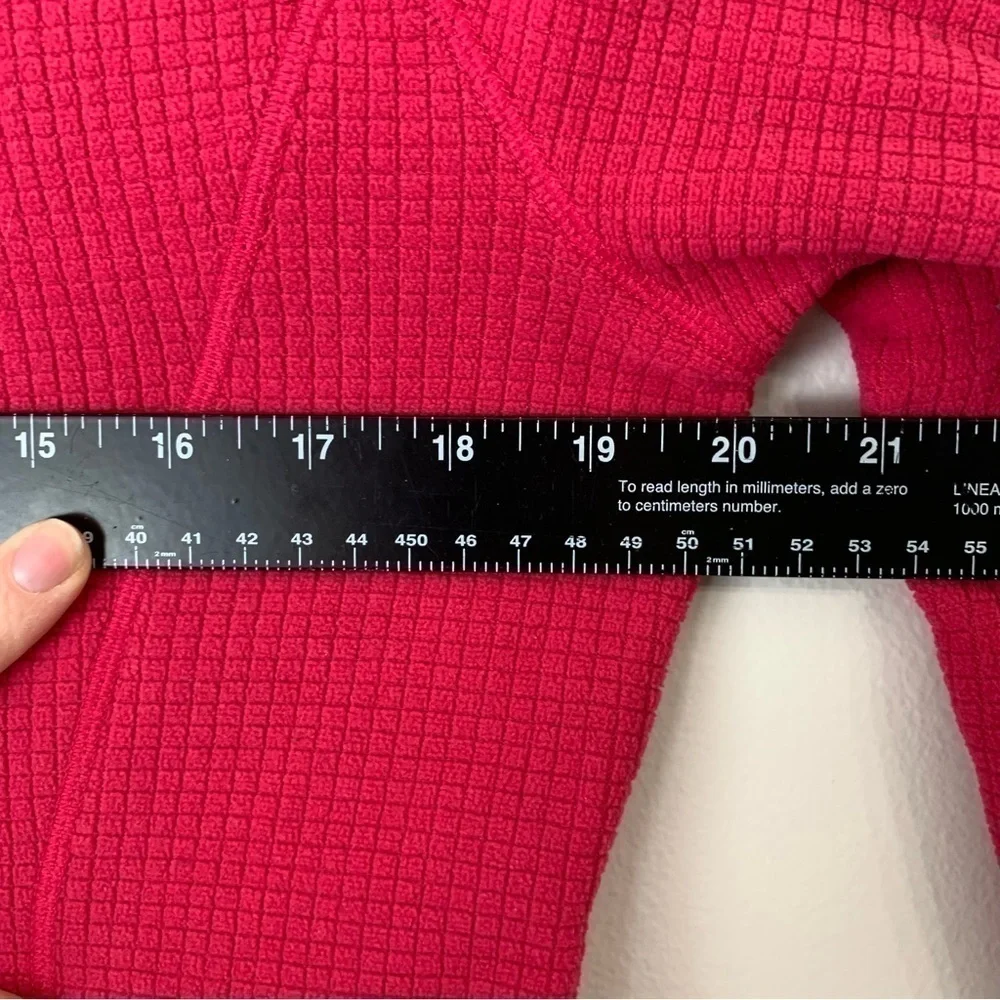 NIKE ACG Fleece Pullover Sweatshirt Red/ Pink Lightweight 1/4 Zip Therma Jacket